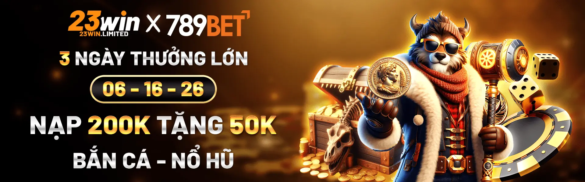 Banner 23win 3 ngày thưởng lớn